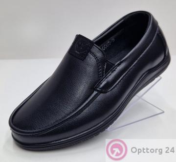 Туфли школьные для мальчика классические чёрные купить оптом