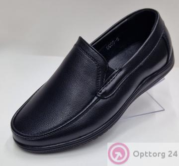 Туфли для мальчика школьные чёрные купить оптом