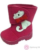 Валенки женские укороченные с липучкой. купить оптом