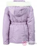 Куртка детская сиренево-розовая с белым мехом купить оптом