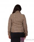 Куртка женская беревого цвета с драпировкой купить оптом