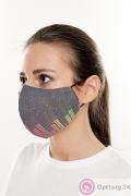 Маска тканевая с принтом эквалайзера купить оптом