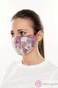 Маска тканевая с двумя рисунками  купить оптом
