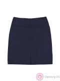 Юбка школьная классическая трикотажная синего цвета для девочки купить оптом