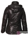 Женская приталенная куртка черного цвета( УЦЕНКА) купить оптом