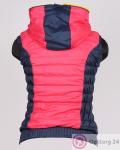 Жилет женский розовый с темно- синими вставками купить оптом