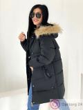 Куртка зимняя женская с натуральным мехом и капюшоном купить оптом