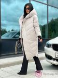 Пальто зимнее женское оригинальное цвет молочный купить оптом