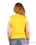 Футболка женская желтая на завязках купить оптом