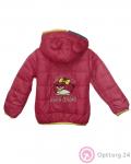 Детская куртка красная с изображением злых птичек купить оптом