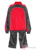 Костюм спортивный мужской комбинированный красно-черный купить оптом
