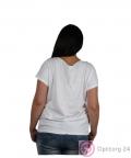 Футболка женская белая с блестящей надписью купить оптом