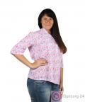 Рубашка женская с розовым принтом купить оптом