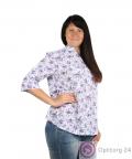 Рубашка женская с рукавами в три четверти купить оптом